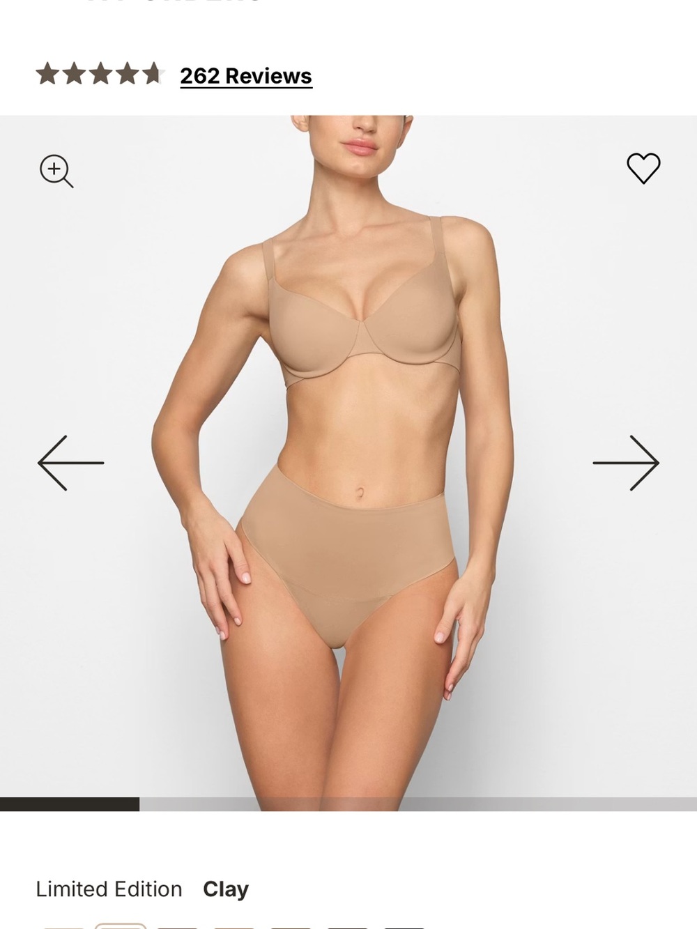 NWT SKIMS Clay Seamless  Bra - Picture 2 of 4